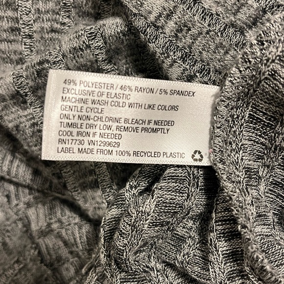 Knox Rose Oversized Off-the-Shoulder Comfy Pull-On Hoodie, Sz L, Heather Gray - Picture 4 of 6